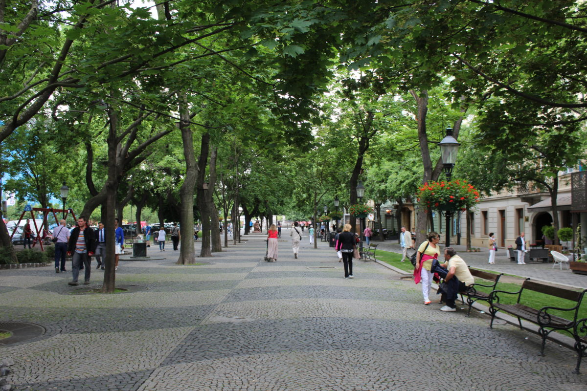Un parc dans la ville de Bratislava
